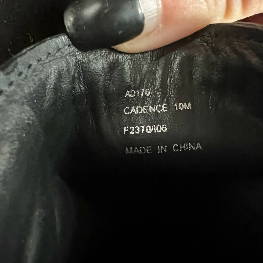 Coach Monogram C Black Heeled Mules with studded accents Size 10